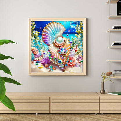 Pearl Shell Ocean - Full Round Drill Diamond Painting 40*40CM