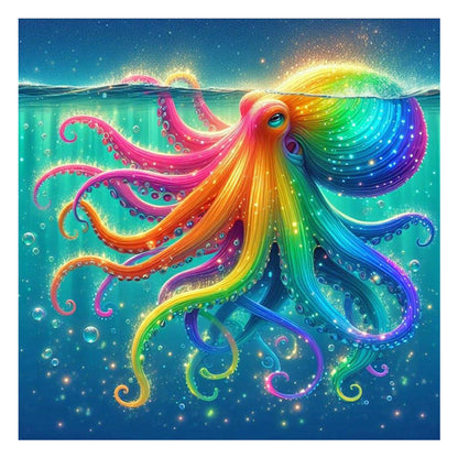 Colorful Octopus Ocean - Full Round Drill Diamond Painting 40*40CM