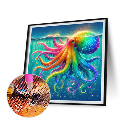 Colorful Octopus Ocean - Full Round Drill Diamond Painting 40*40CM