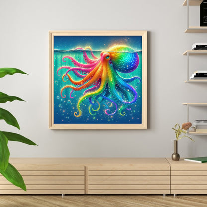 Colorful Octopus Ocean - Full Round Drill Diamond Painting 40*40CM