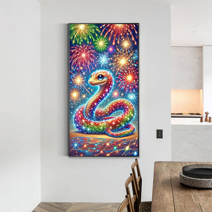 Fireworks Snake - Full Round Drill Diamond Painting 40*70CM