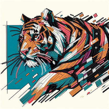 Tiger - Special Shaped Drill Diamond Painting 30*30CM