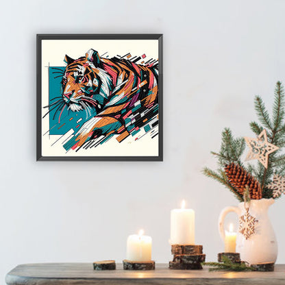 Tiger - Special Shaped Drill Diamond Painting 30*30CM