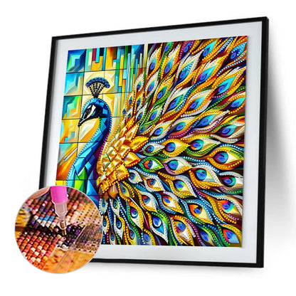 Peacock - Special Shaped Drill Diamond Painting 30*30CM