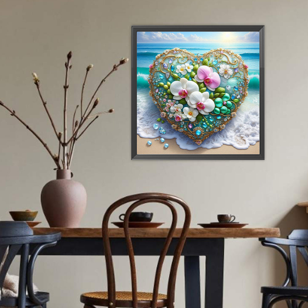 Love Orchid - Full Round Drill Diamond Painting 40*40CM
