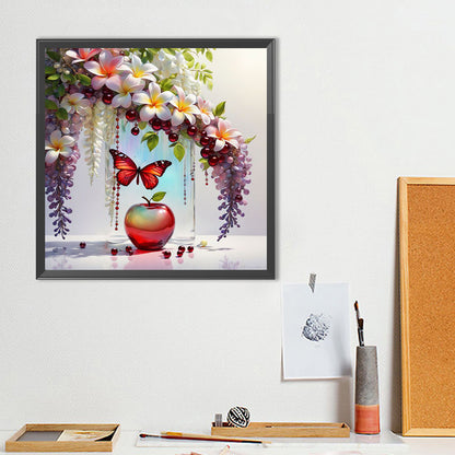 Apple Plumeria - Full Round Drill Diamond Painting 40*40CM