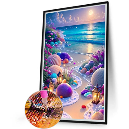 Dream Shell Seaside - Full Round Drill Diamond Painting 40*60CM