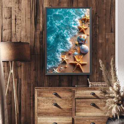 Beach Shell - Full Round Drill Diamond Painting 40*60CM