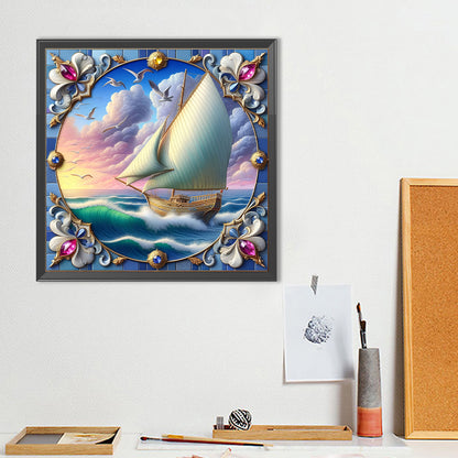 Sailing Diary - Full Round Drill Diamond Painting 40*40CM