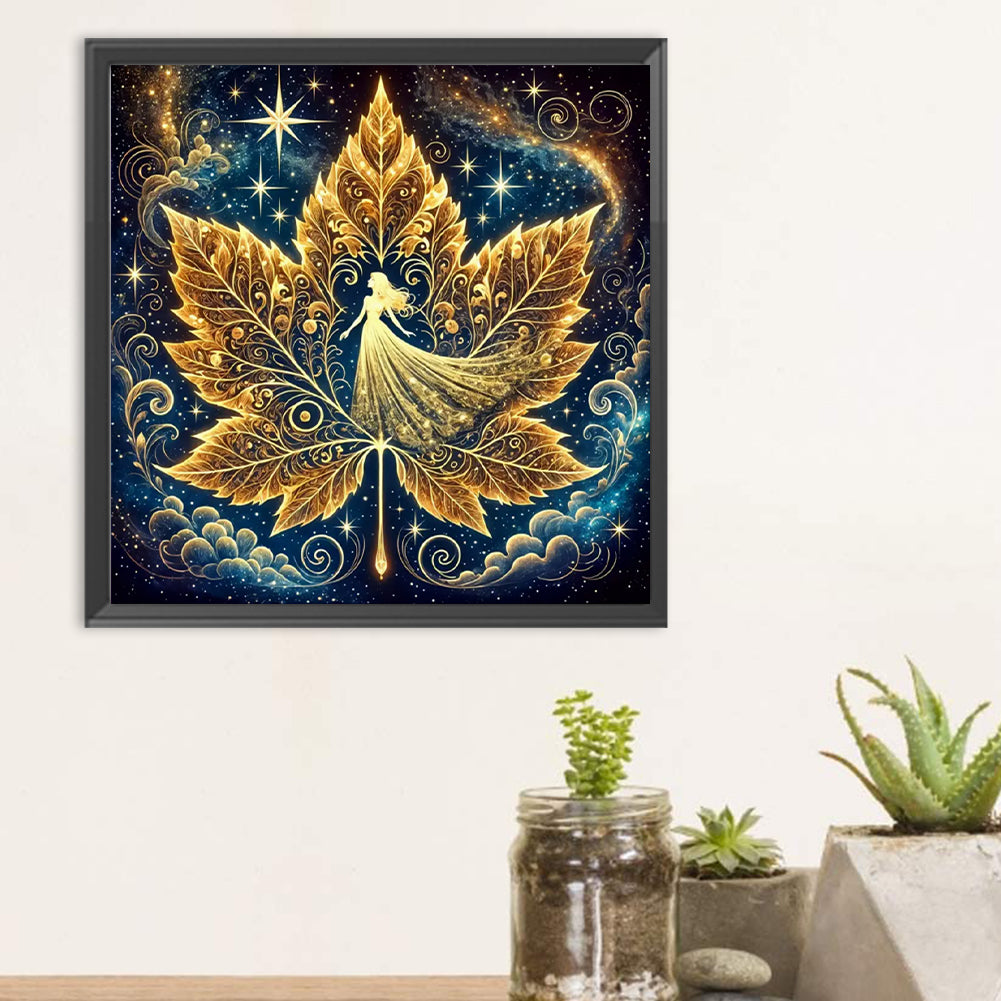 Magical Maple Leaf - Full Round Drill Diamond Painting 30*30CM