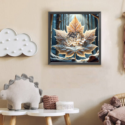 Magical Maple Leaf - Full Round Drill Diamond Painting 30*30CM