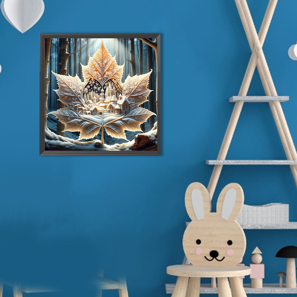 Magical Maple Leaf - Full Round Drill Diamond Painting 30*30CM