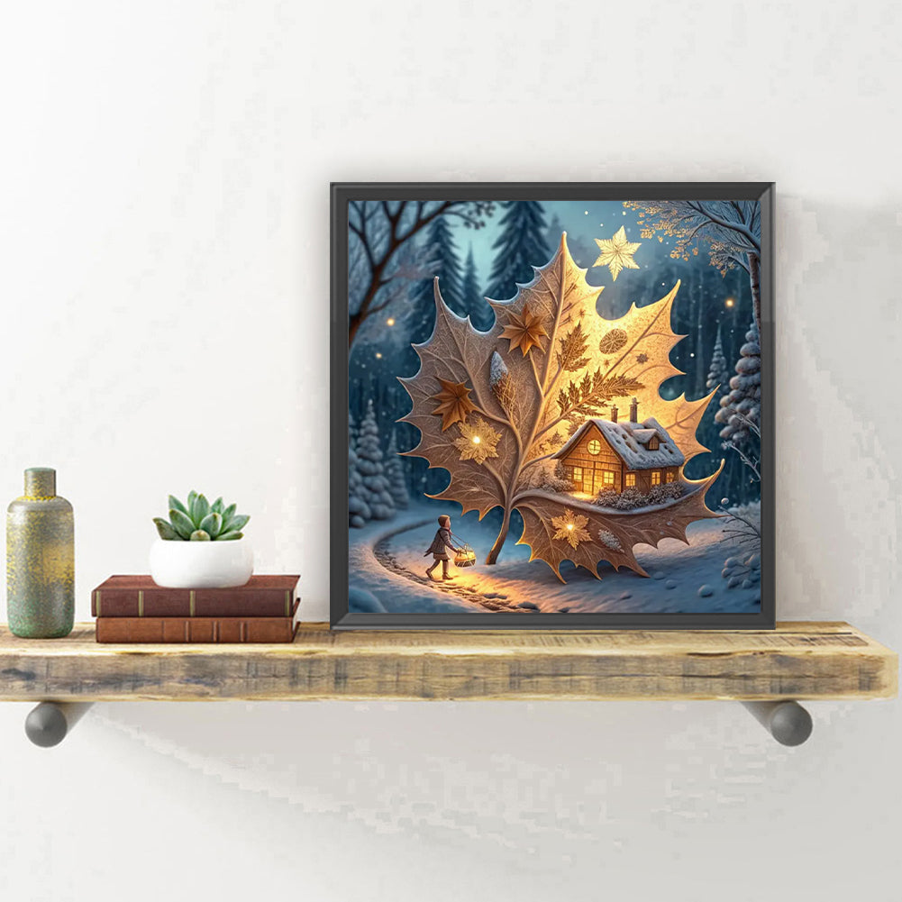 Magical Maple Leaf - Full Round Drill Diamond Painting 30*30CM