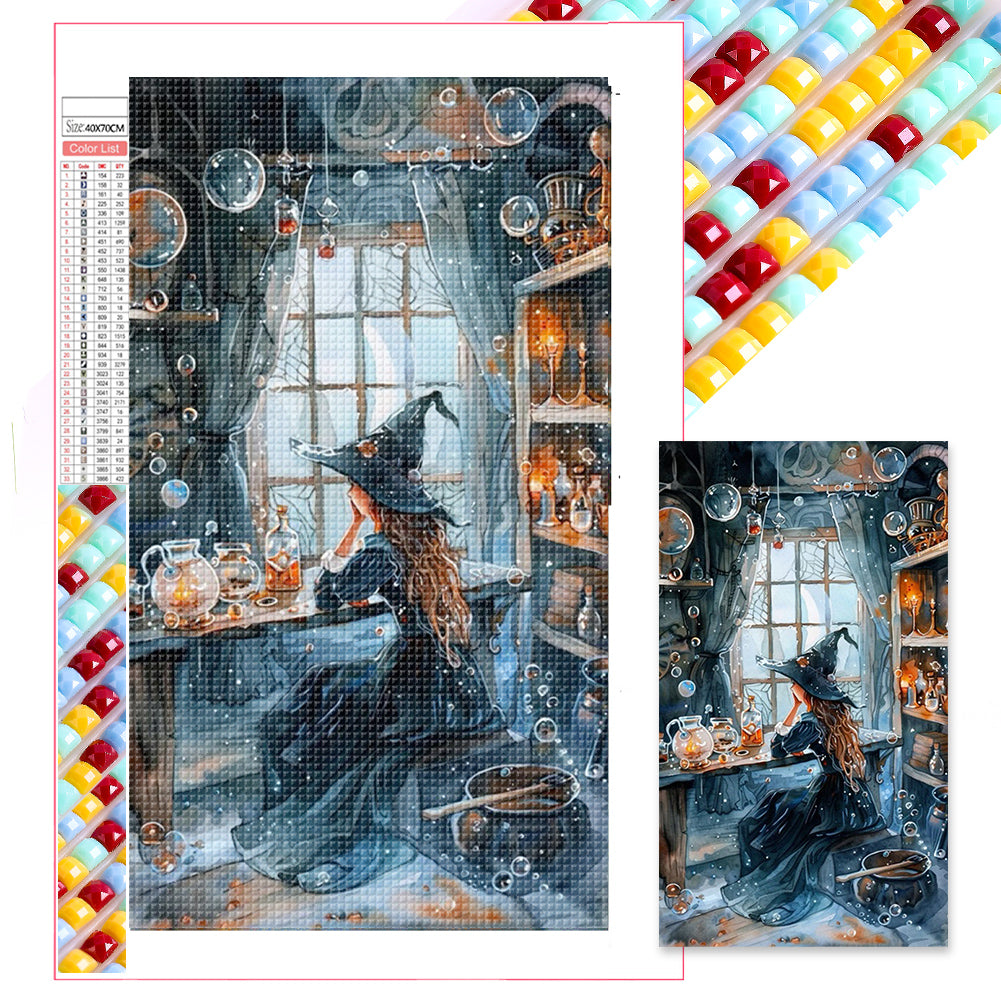 Witch - Full Square Drill Diamond Painting 40*70CM