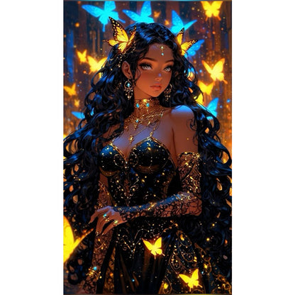 Black Beauty - Full Square Drill Diamond Painting 40*70CM