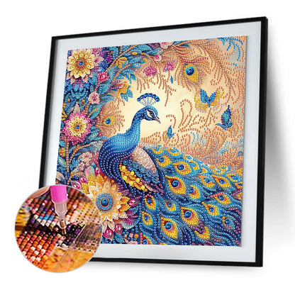 Peacock - Special Shaped Drill Diamond Painting 30*30CM