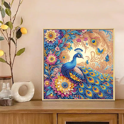 Peacock - Special Shaped Drill Diamond Painting 30*30CM