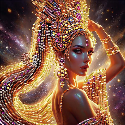 Elegant Woman - Special Shaped Drill Diamond Painting 30*30CM