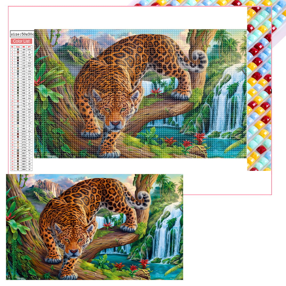 Leopard - Full Square Drill Diamond Painting 50*30CM