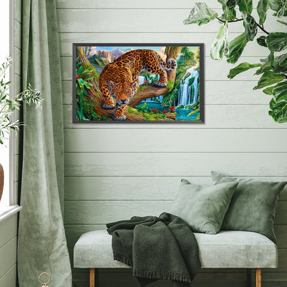 Leopard - Full Square Drill Diamond Painting 50*30CM