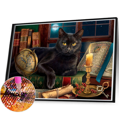 Black Cat - Full Square Drill Diamond Painting 60*40CM