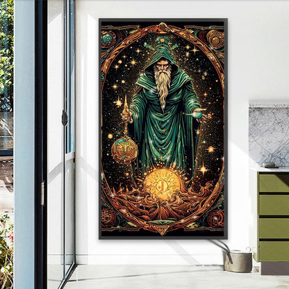 Old Wizard - Full AB Round Drill Diamond Painting 40*70CM