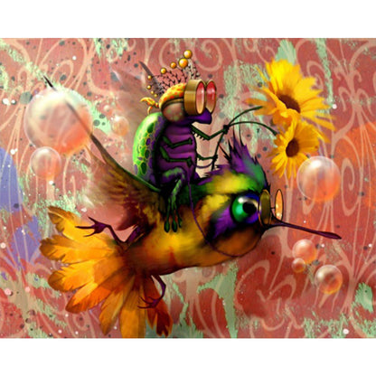 Hummingbird - Full AB Round Drill Diamond Painting 50*40CM