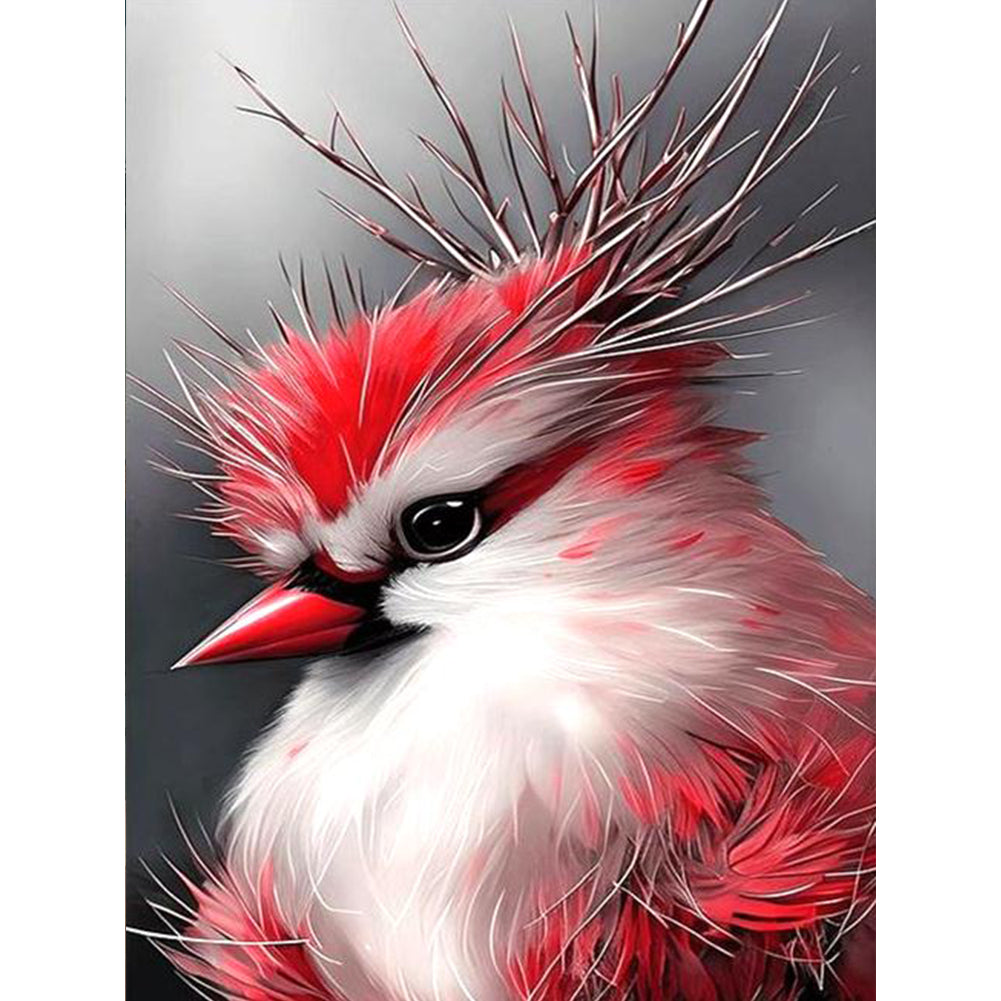 Red Cardinal - Full Round Drill Diamond Painting 30*40CM