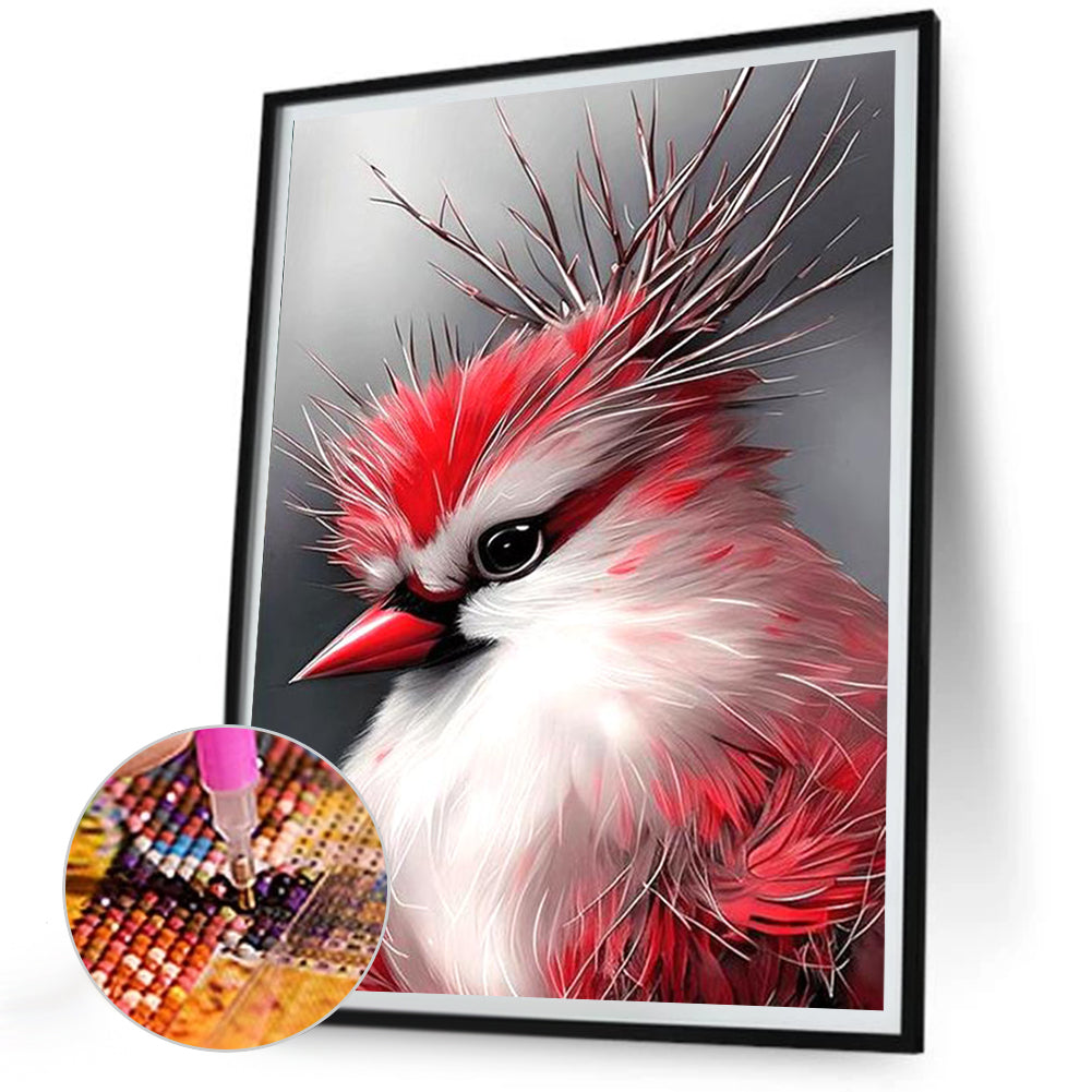 Red Cardinal - Full Round Drill Diamond Painting 30*40CM