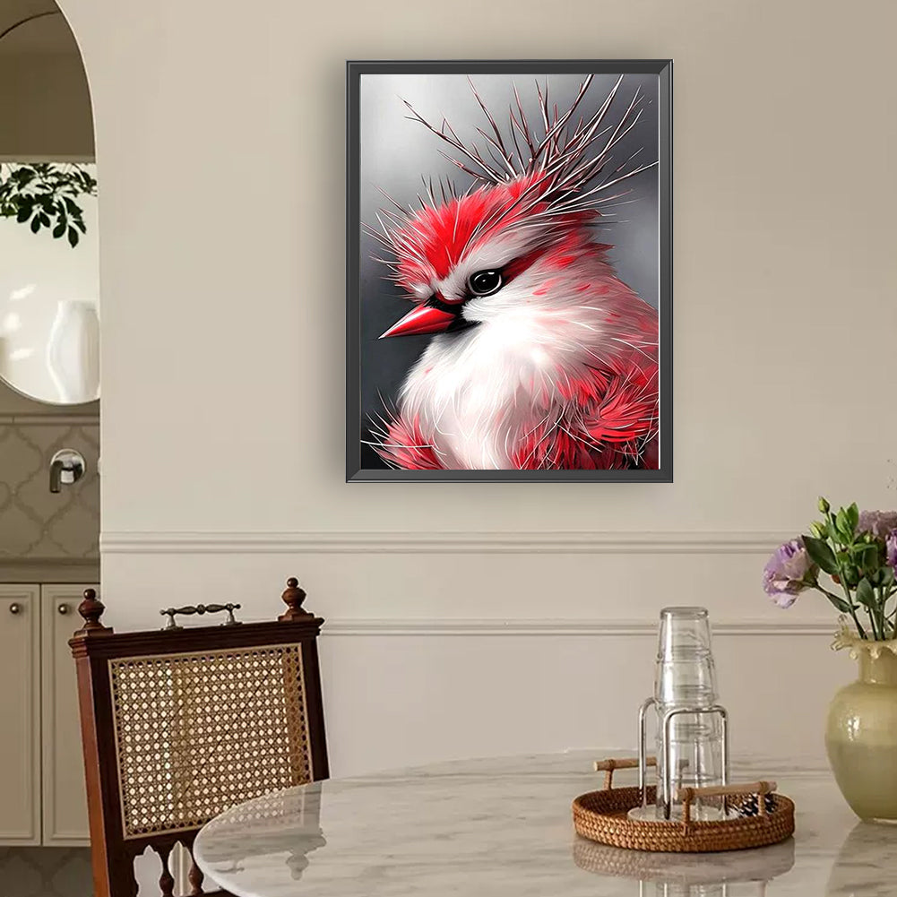 Red Cardinal - Full Round Drill Diamond Painting 30*40CM