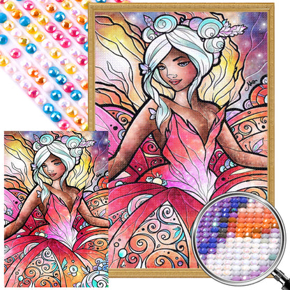 Flower Fairy - Full AB Round Drill Diamond Painting 40*60CM