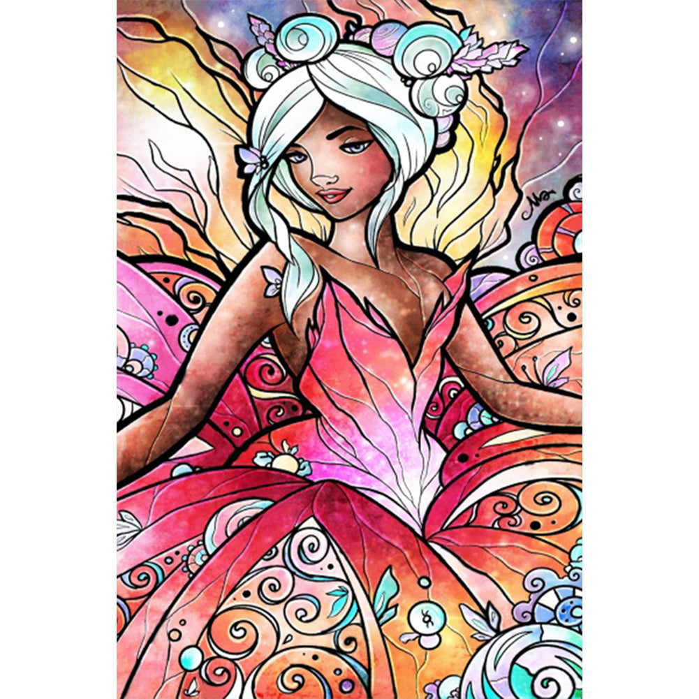 Flower Fairy - Full AB Round Drill Diamond Painting 40*60CM