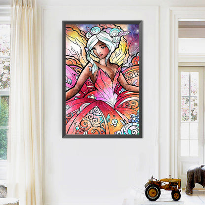 Flower Fairy - Full AB Round Drill Diamond Painting 40*60CM