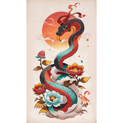 Snake - Full Round Drill Diamond Painting 40*70CM