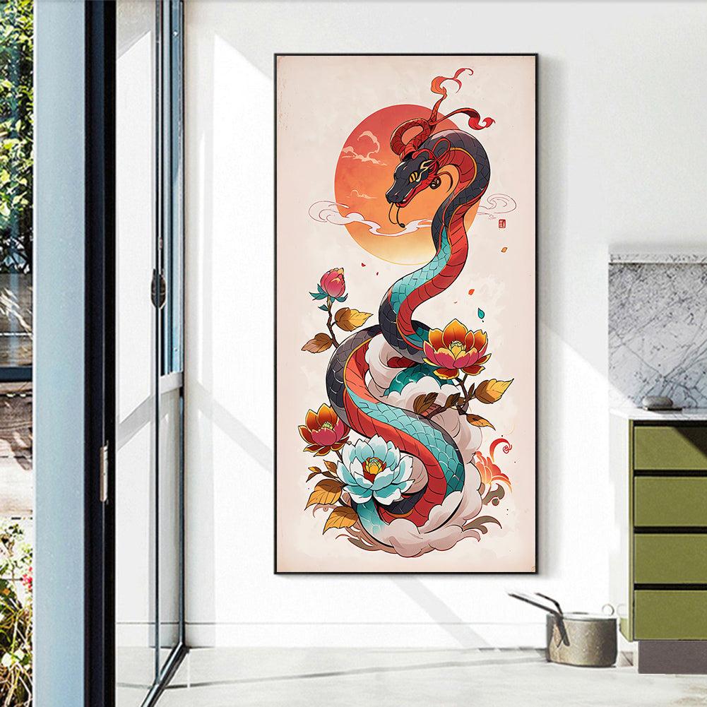 Snake - Full Round Drill Diamond Painting 40*70CM