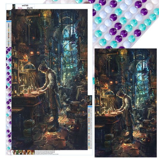 Mechanical House - Full Round Drill Diamond Painting 40*70CM