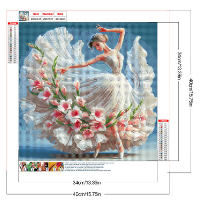 Beautiful Skirt Girl - Full Round Drill Diamond Painting 40*40CM
