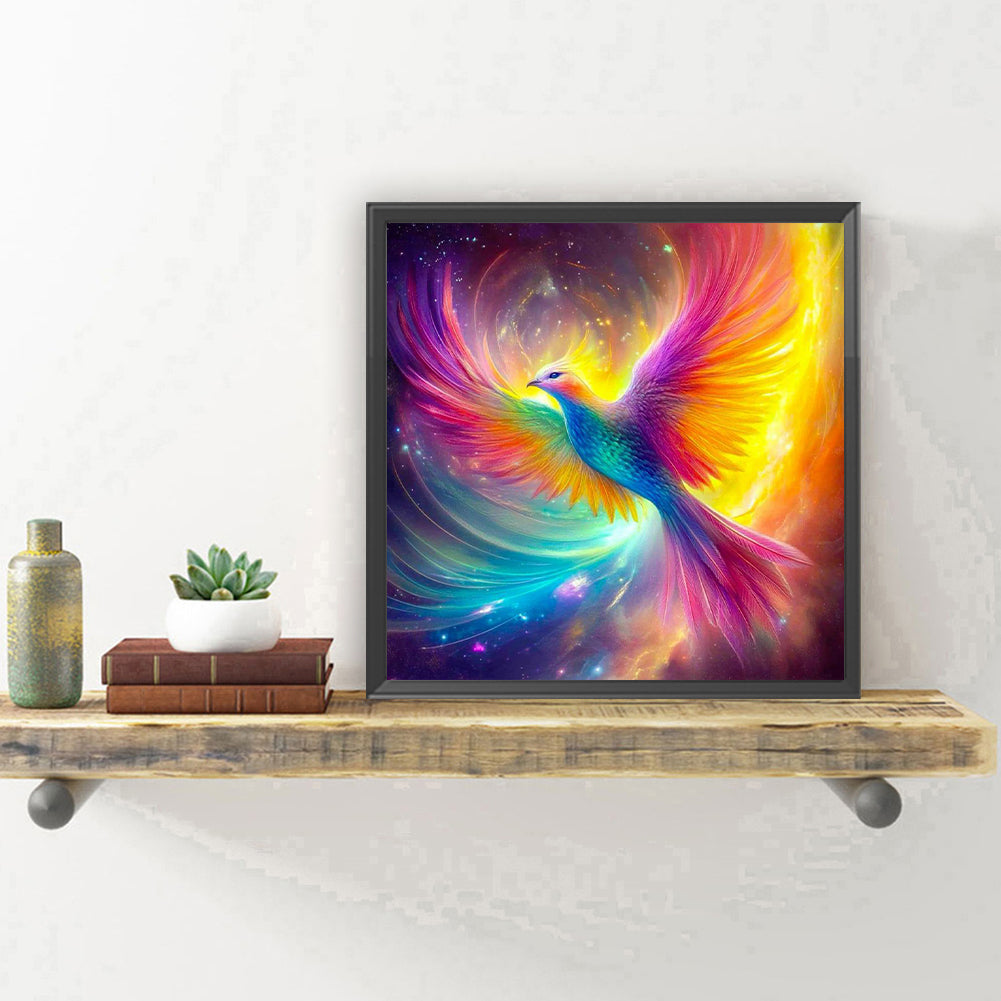 Phoenix With Wings - Full Round Drill Diamond Painting 30*30CM