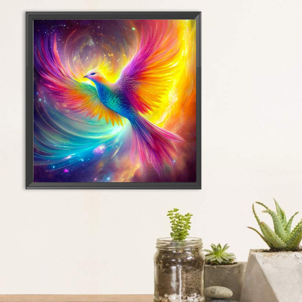 Phoenix With Wings - Full Round Drill Diamond Painting 30*30CM