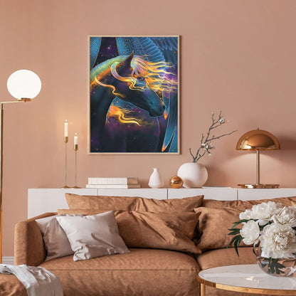Abstract Horse - Full Round Drill Diamond Painting 30*40CM
