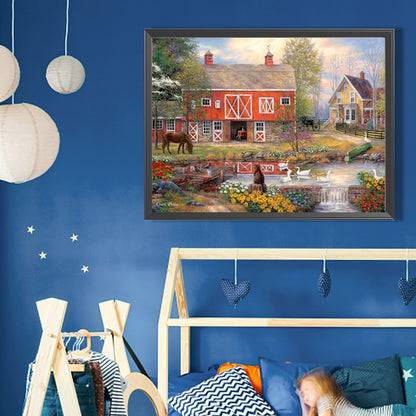 Farm Animals - Full Square Drill Diamond Painting 40*30CM
