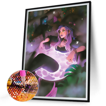 Witch - Full AB Square Drill Diamond Painting 30*40CM