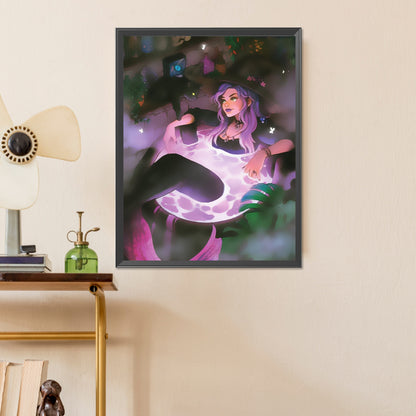 Witch - Full AB Square Drill Diamond Painting 30*40CM