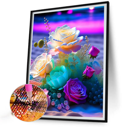 Flowers - Full AB Square Drill Diamond Painting 50*65CM