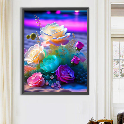 Flowers - Full AB Square Drill Diamond Painting 50*65CM