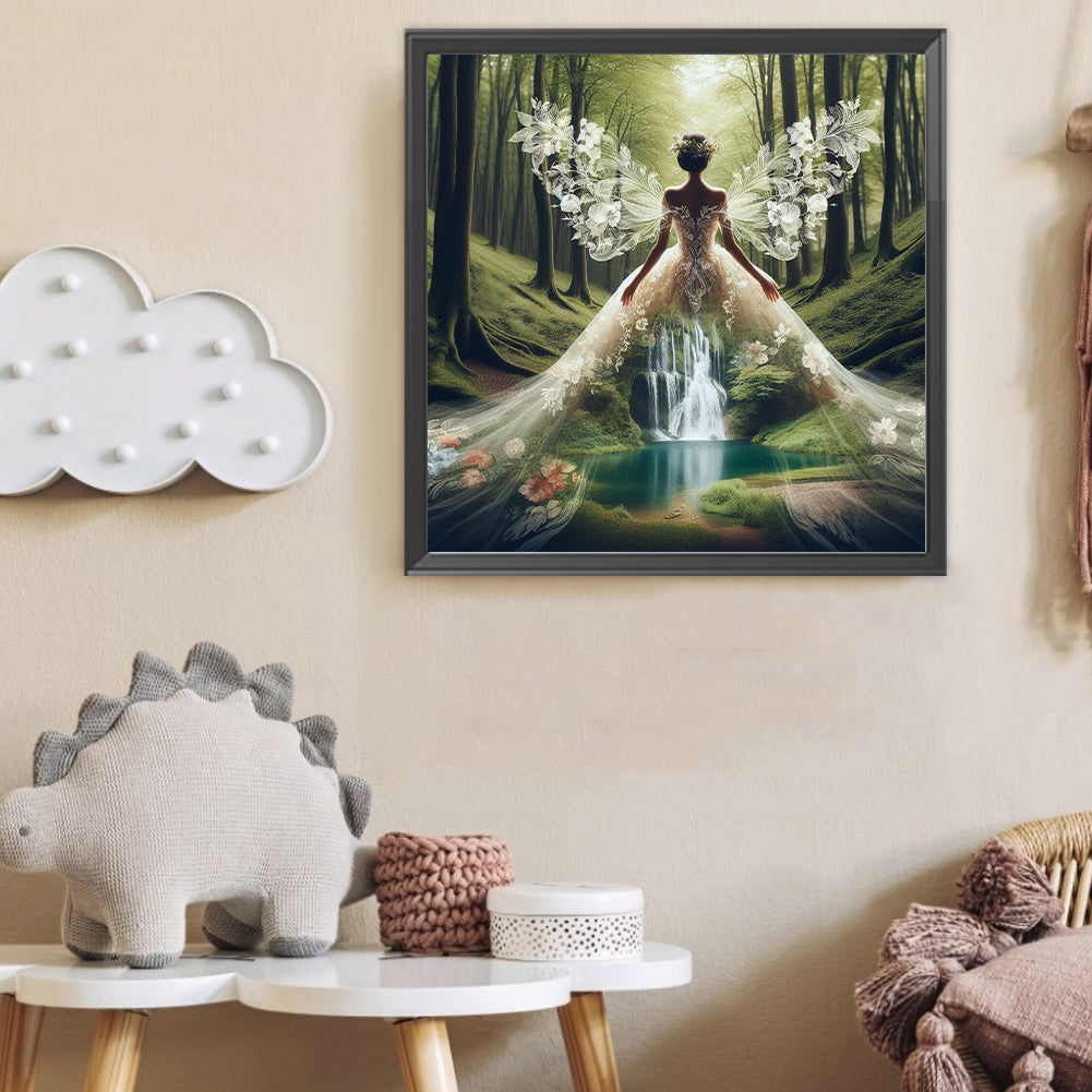 Silhouette - Full Round Drill Diamond Painting 40*40CM