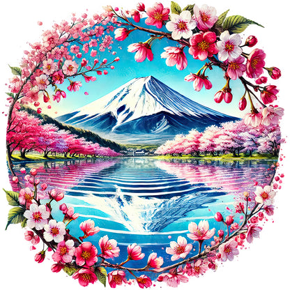 Mount Fuji, Japan - Full Round Drill Diamond Painting 30*30CM