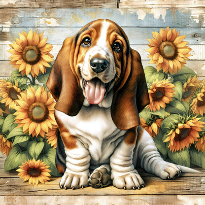Beagle - Full Round Drill Diamond Painting 40*40CM