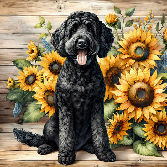 Black Teddy - Full Round Drill Diamond Painting 40*40CM