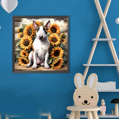 Bull Terrier - Full Round Drill Diamond Painting 40*40CM